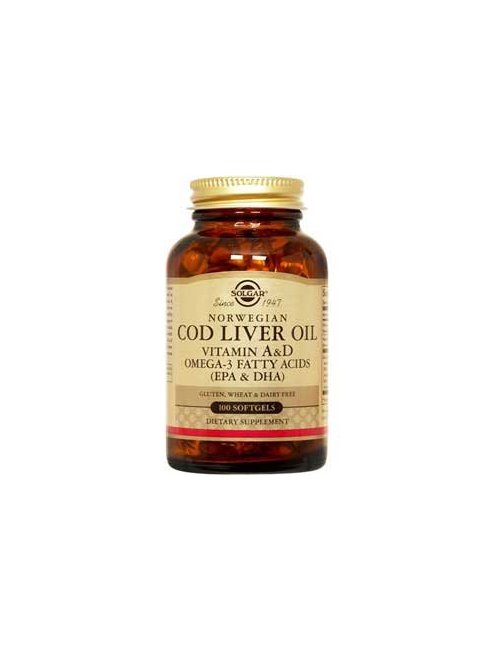 Solgar Aceite de Higado de Bacalao 100 Capsulas Solgar Aceite de Higado de Bacalao 100 Capsulas