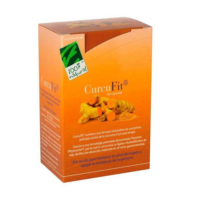 100% Natural CurcuFit 60 Capsulas