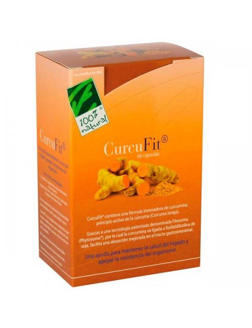 100% Natural CurcuFit 60 Capsulas