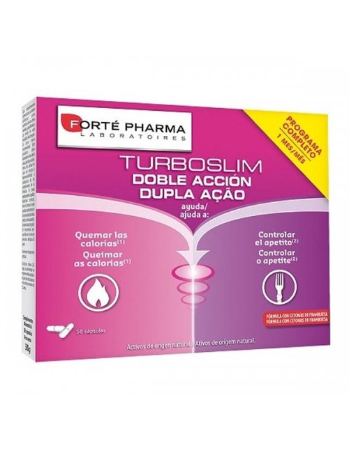 Turboslim Doble Accion 56 Cápsulas Forte Pharma