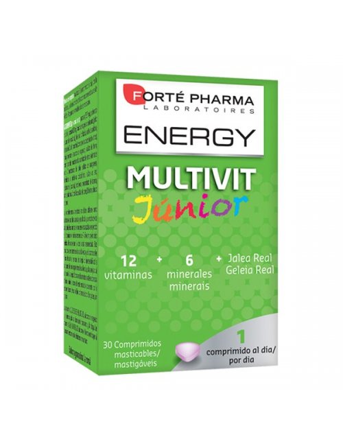 Forte Pharma Energy Multivit Junior 30 Comprimidos Forte Pharma Energy Multivit Junior 30 Comprimidos