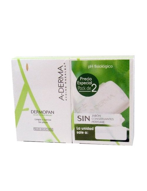 Aderma Dermopan Duplo Pastilla 2x100 G. Aderma Dermopan Duplo Pastilla 2x100 G.