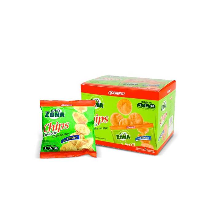 Enerzona Chips Soja Sabor Clásico 5 Bolsitas