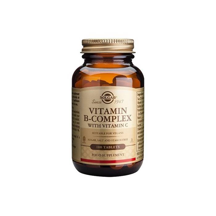 Solgar B-Complex + Vitamina C 100 Comprimidos