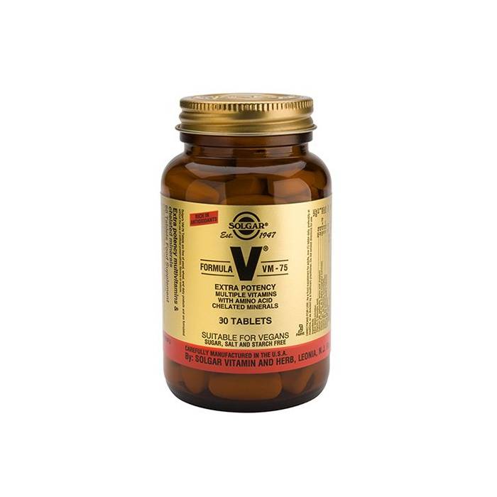 Fórmula VM-75 (Multivitamínico) 30 Comprimidos Solgar