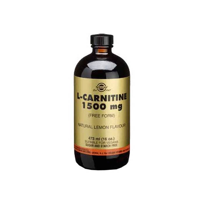 L-Carnitina Líquida 1500 mg. Solgar en forma libre