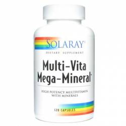 Solaray Mega Multi Mineral 120 Capsulas