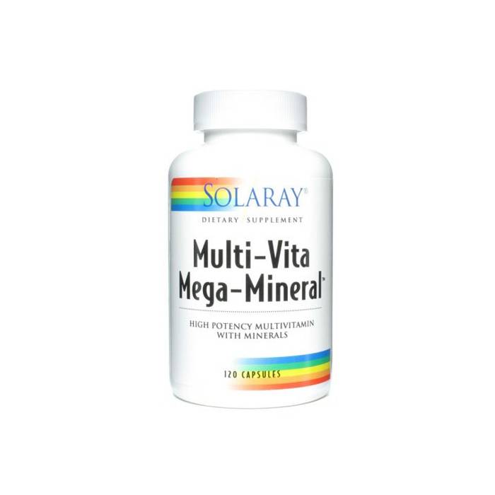 Solaray Mega Multi Mineral 120 Capsulas