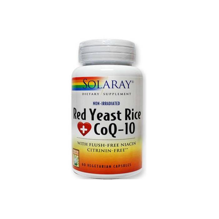 Solaray Red Yeast Rice Plus CoQ10 60 Caps.