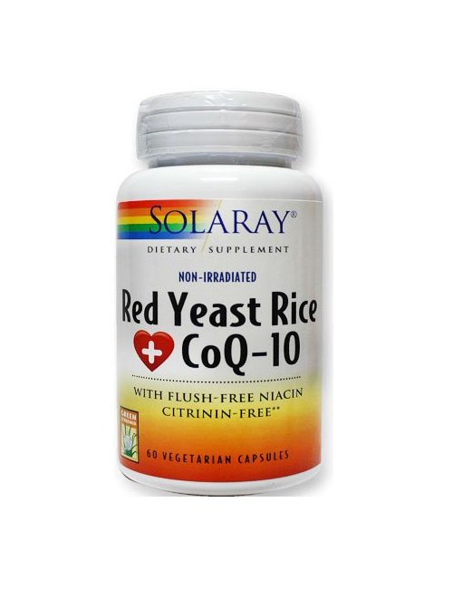 Solaray Red Yeast Rice Plus CoQ10 60 Caps.