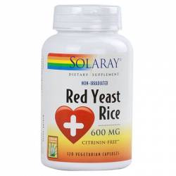 Red Yeast Rice (Levadura roja de arroz) 45 Cápsulas Solaray