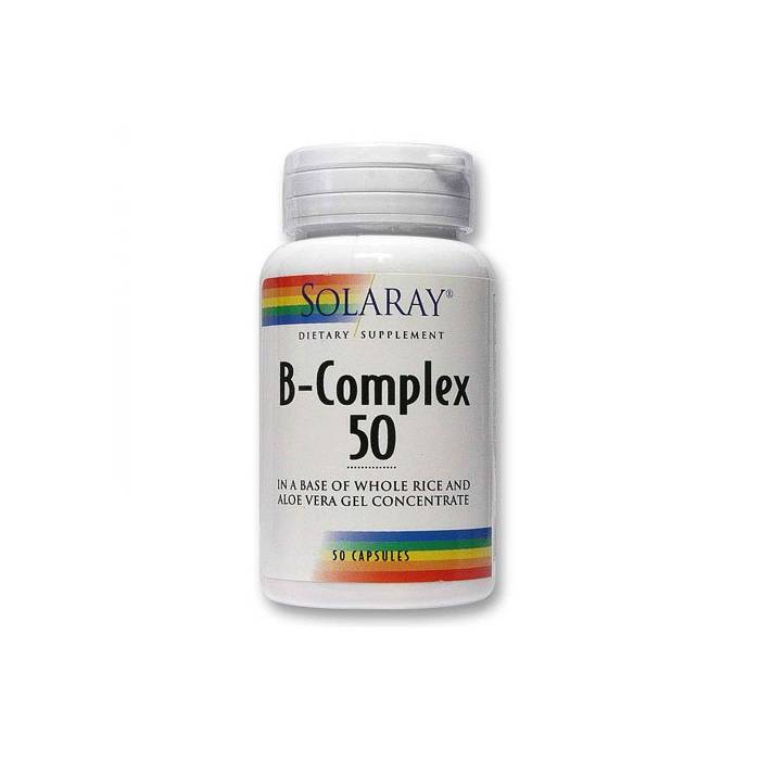 B-Complex 50 Solaray (Complejo Vit.B) 50 Cápsulas