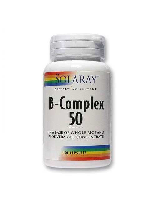 B-Complex 50 Solaray (Complejo Vit.B) 50 Cápsulas