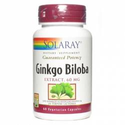 Solaray Ginkgo Biloba 60mg. 60 capsulas de Solaray