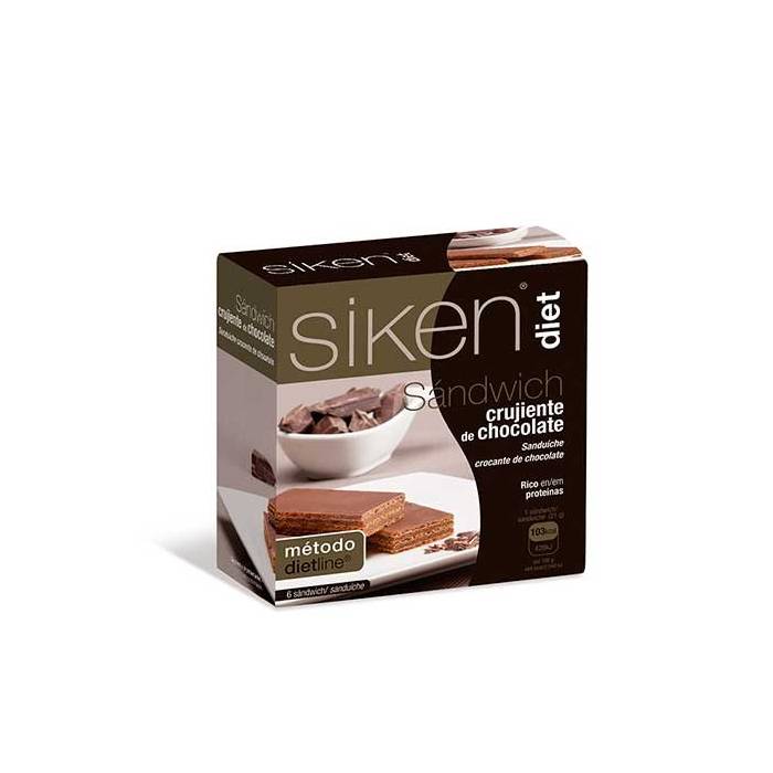 SikenDiet Sandwich Crujiente Choco 6 Uds.