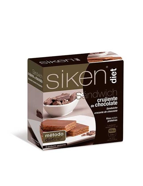 SikenDiet Sandwich Crujiente Choco 6 Uds.