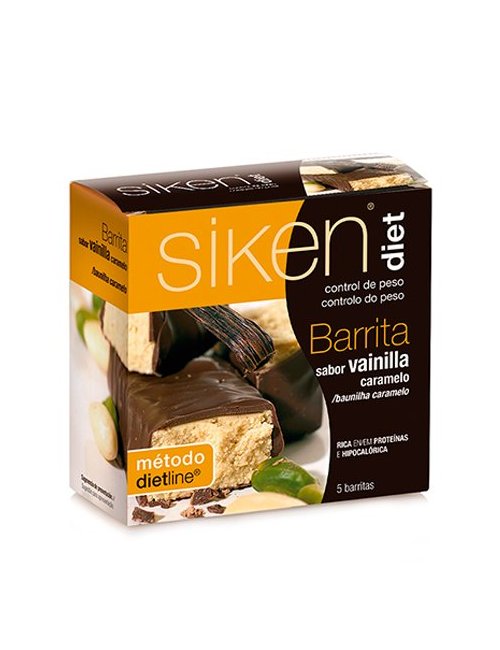 SikenDiet Barritas Vainilla-Caramelo 5 uds SikenDiet Barritas Vainilla-Caramelo 5 uds