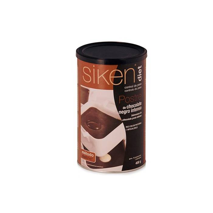 SikenDiet Postre Chocolate Negro Intenso Bote 400 G.