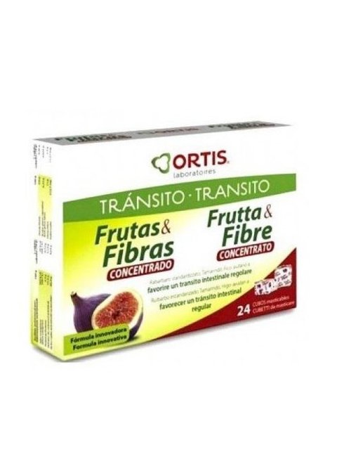 Ortis Transito Frutas y Fibras Concentrado 24 Cubos Ortis Transito Frutas y Fibras Concentrado 24 Cubos
