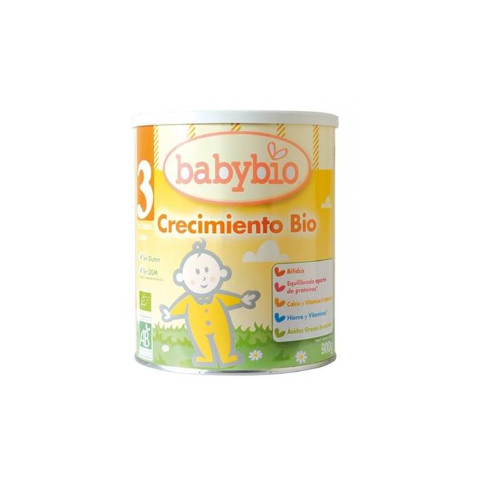 BabyBio Leche Infantil 3 Polvo 900 G.