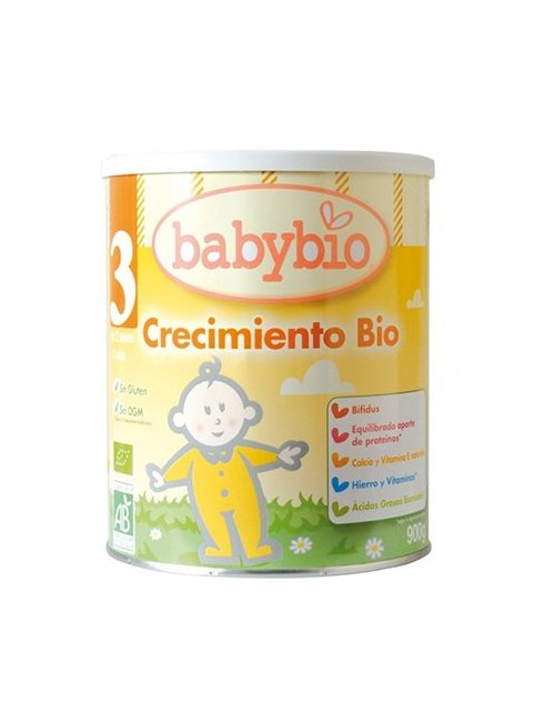 BabyBio Leche Infantil 3 Polvo 900 G.
