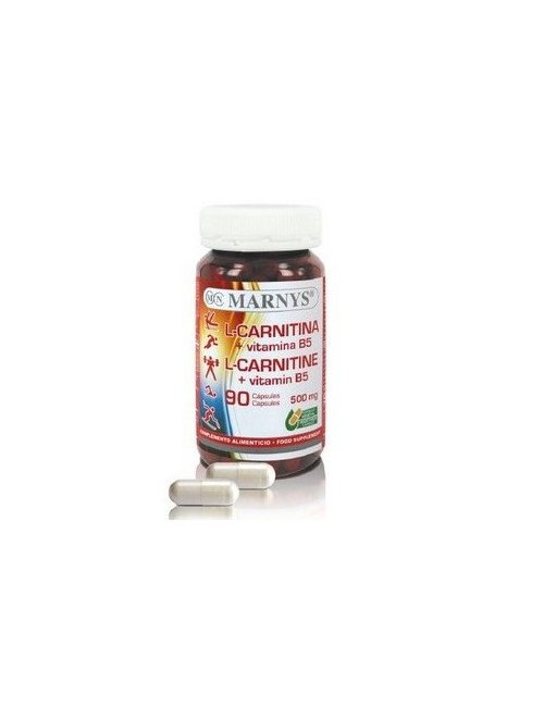 Marnys L-Carnitina + Vitamina B5 90 Cápsulas Marnys L-Carnitina + Vitamina B5 90 Cápsulas