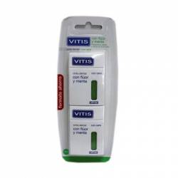 Vitis Cinta Dental con Fluor y Menta Duplo 2 U.