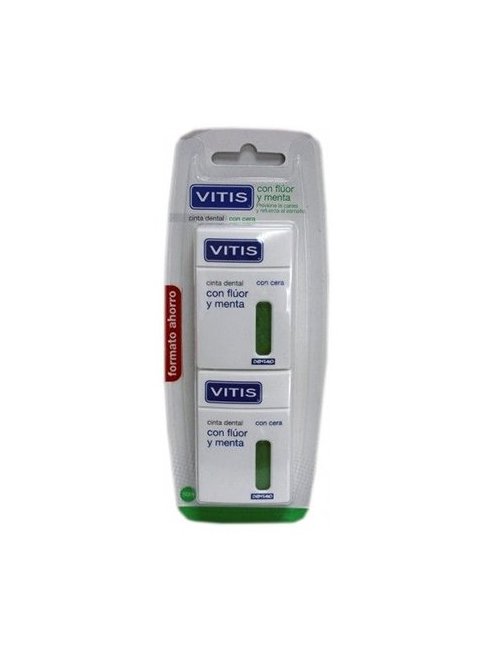 Vitis Cinta Dental con Fluor y Menta Duplo 2 U. Vitis Cinta Dental con Fluor y Menta Duplo 2 U.