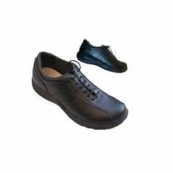 Toffeln zapato cordones negro