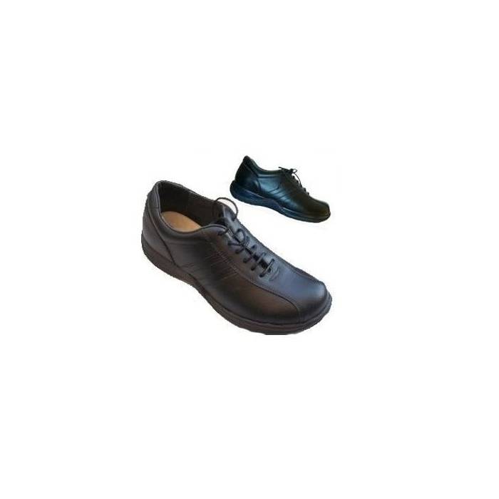 Toffeln zapato cordones negro