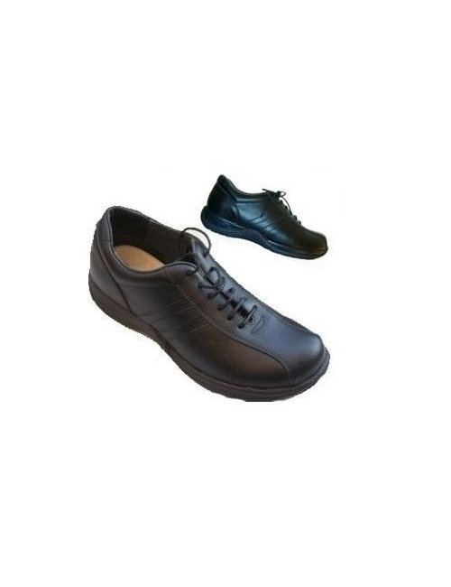 Toffeln zapato cordones negro