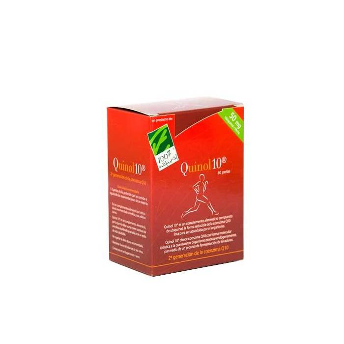 100% Natural Quinol 10 50mg 60 Perlas