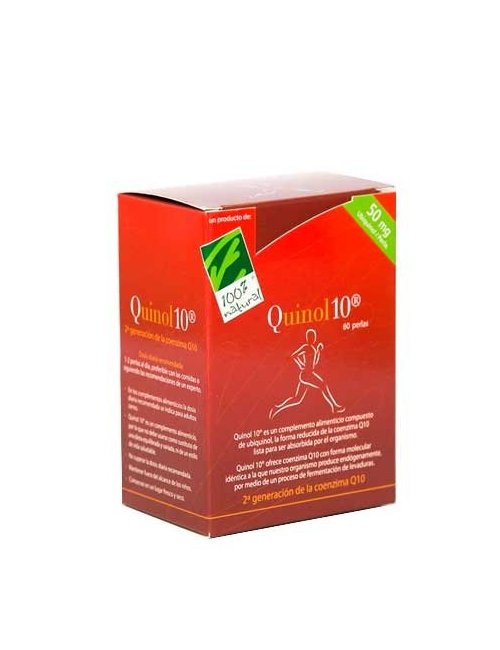 100% Natural Quinol 10 50mg 60 Perlas