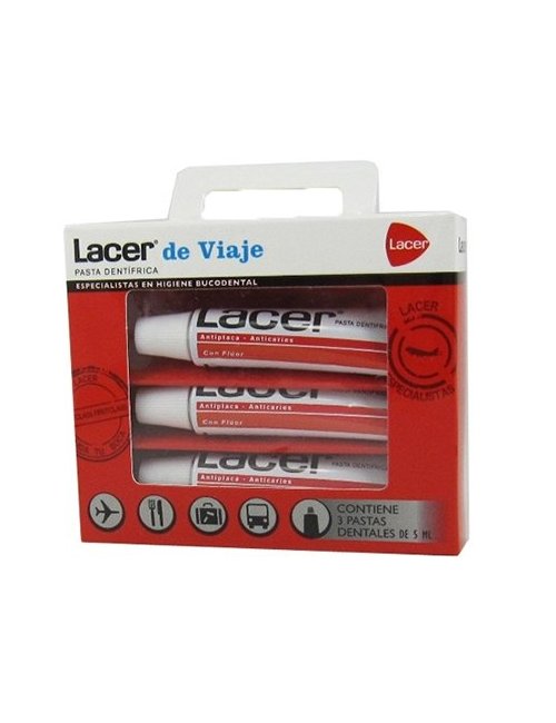 Lacer Pasta Dentrifica Viaje 3 x 5 M.