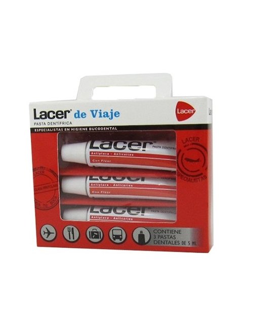 Lacer Pasta Dentrifica Viaje 3 x 5 M.