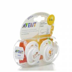 Avent Chupetes decorado silicona 2 unidades