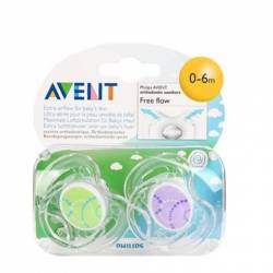 Avent Chupetes decorado silicona 2 unidades