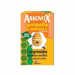 Arkovox 20 Comprimidos Popolis + Vitam C Sabor Miel-Limón 