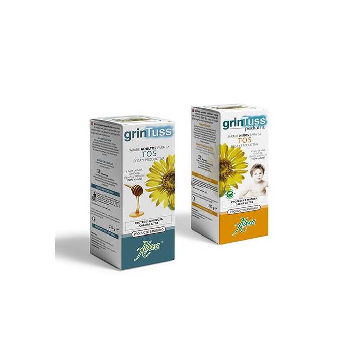 GrinTuss Jarabe Tos Adultos y Niños 210g. (Aboca) :  Jarabenatural.