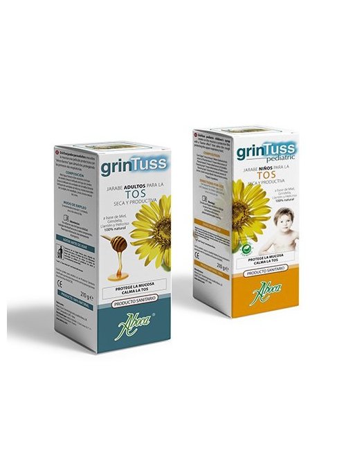 GrinTuss Jarabe Tos Adultos y Niños 210g. (Aboca) :  Jarabenatural.