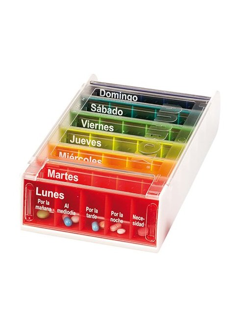 Pastillero dosificador semanal Anabox 7 días Pastillero dosificador semanal Anabox 7 días