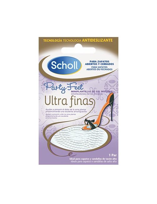 Dr. Scholl Miniplantillas Party Feet Ultrafinas Gel Invisible