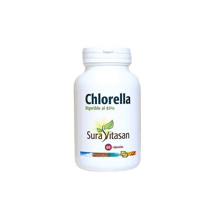 Chlorella micro alga verde 455mg 60 cápsulas SURA VITASAN