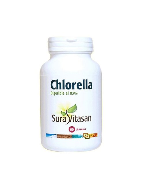 Chlorella micro alga verde 455mg 60 cápsulas SURA VITASAN