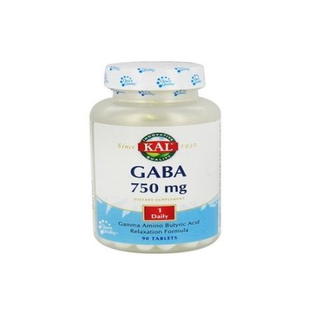 GABA 750mg.  KAL 90comp SOLARAY
