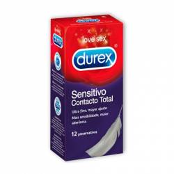 Durex Sensitivo Contacto Total 12 preservativos