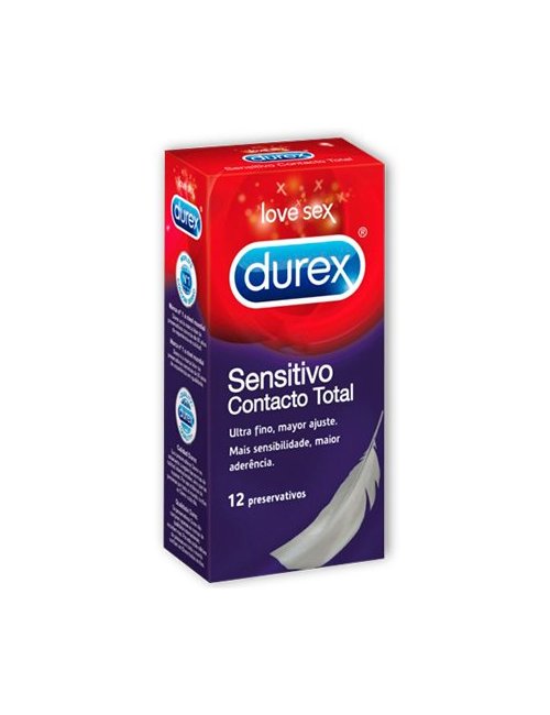 Durex Sensitivo Contacto Total 12 preservativos