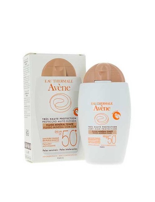 Avene Solar Fluido Mineral Color SPF50+ 40Ml.