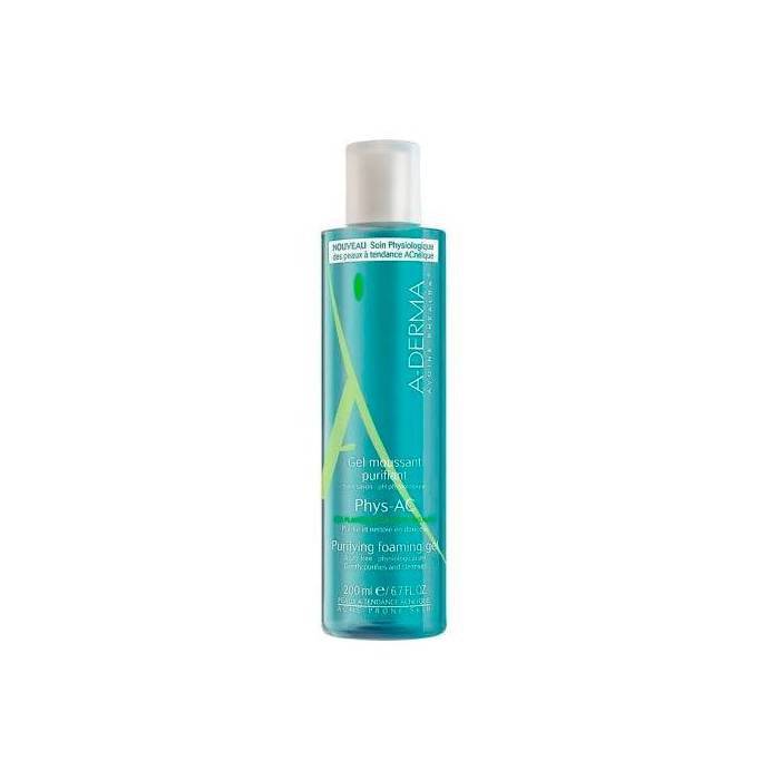 A-Derma Phys-Ac  Gel Limpiador Purificante  400 Ml.