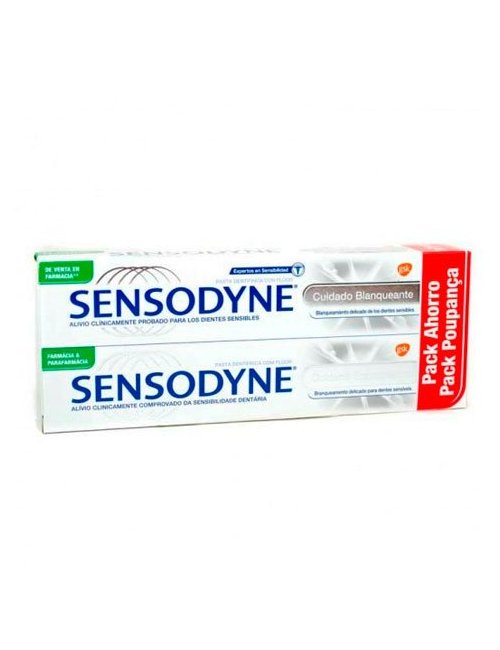 Sensodyne Cuidado Blanqueante Duplo 2x75 Ml.